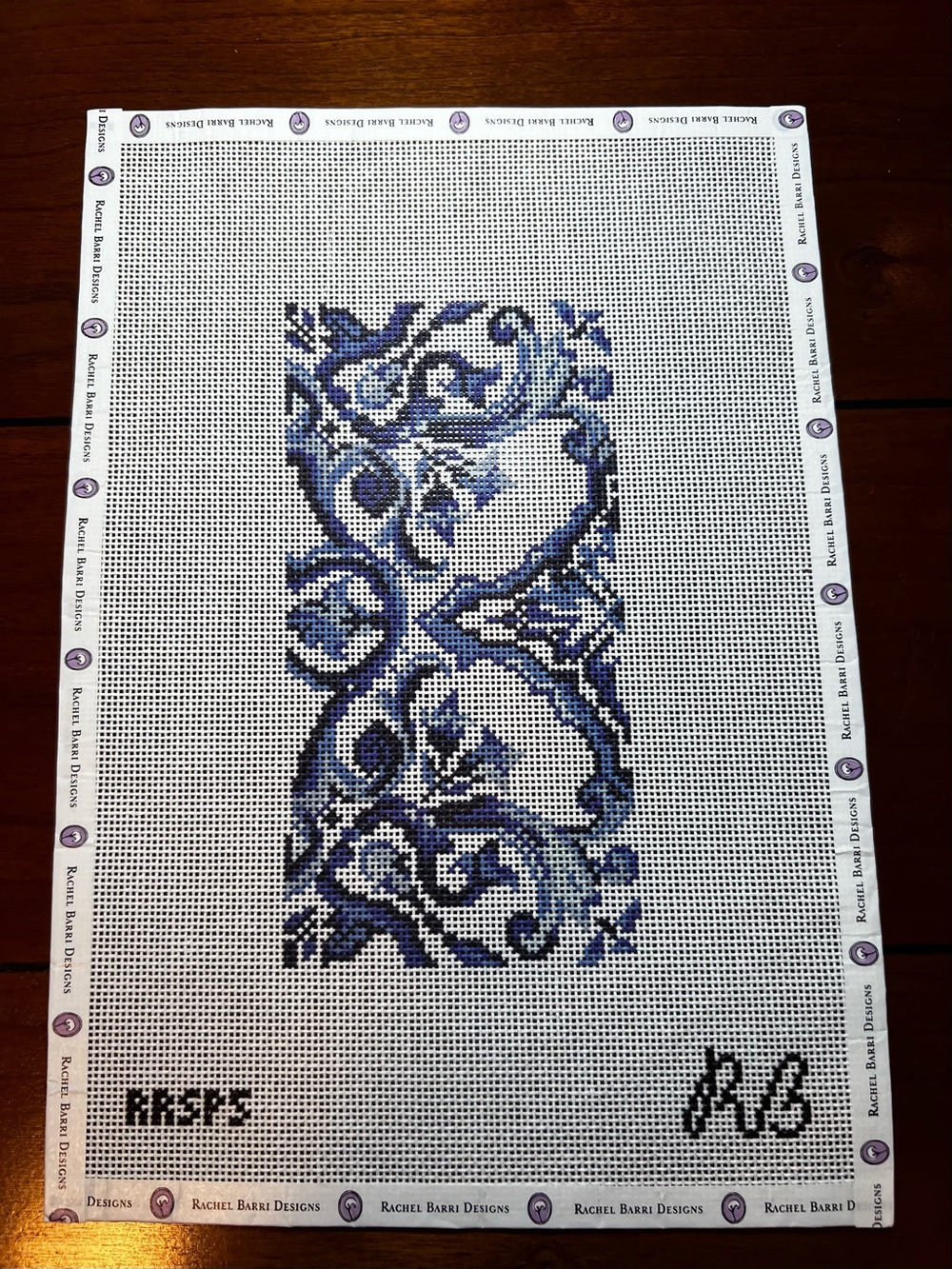 Rachel Barri Capri Tile Needlepoint Canvas 18 mesh
